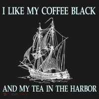 I Like My Coffee Black And Tea In The Harbor Ornament thumb 1