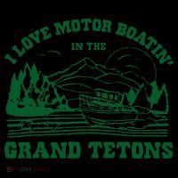 I Love Motor Boating In The Grand Tetons Coffee Mug thumb 5
