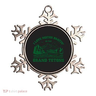 I Love Motor Boating In The Grand Tetons Ornament