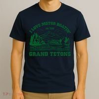 I Love Motor Boating In The Grand Tetons T-Shirt thumb 3