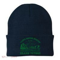 I Love Motor Boating In The Grand Tetons Beanie thumb 0