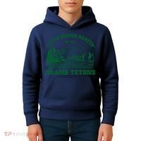 I Love Motor Boating In The Grand Tetons Kids Hoodie thumb 4