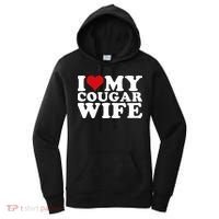 I Love My Cougar Wife I Heart My Cougar Wife Women's Hoodie thumb 0