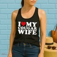 I Love My Cougar Wife I Heart My Cougar Wife Women's Tank Top thumb 2