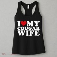 I Love My Cougar Wife I Heart My Cougar Wife Women's Tank Top thumb 3