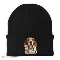 I Love My Beagle Dog Themed Funny Beagle Lover T Beanie thumb 0