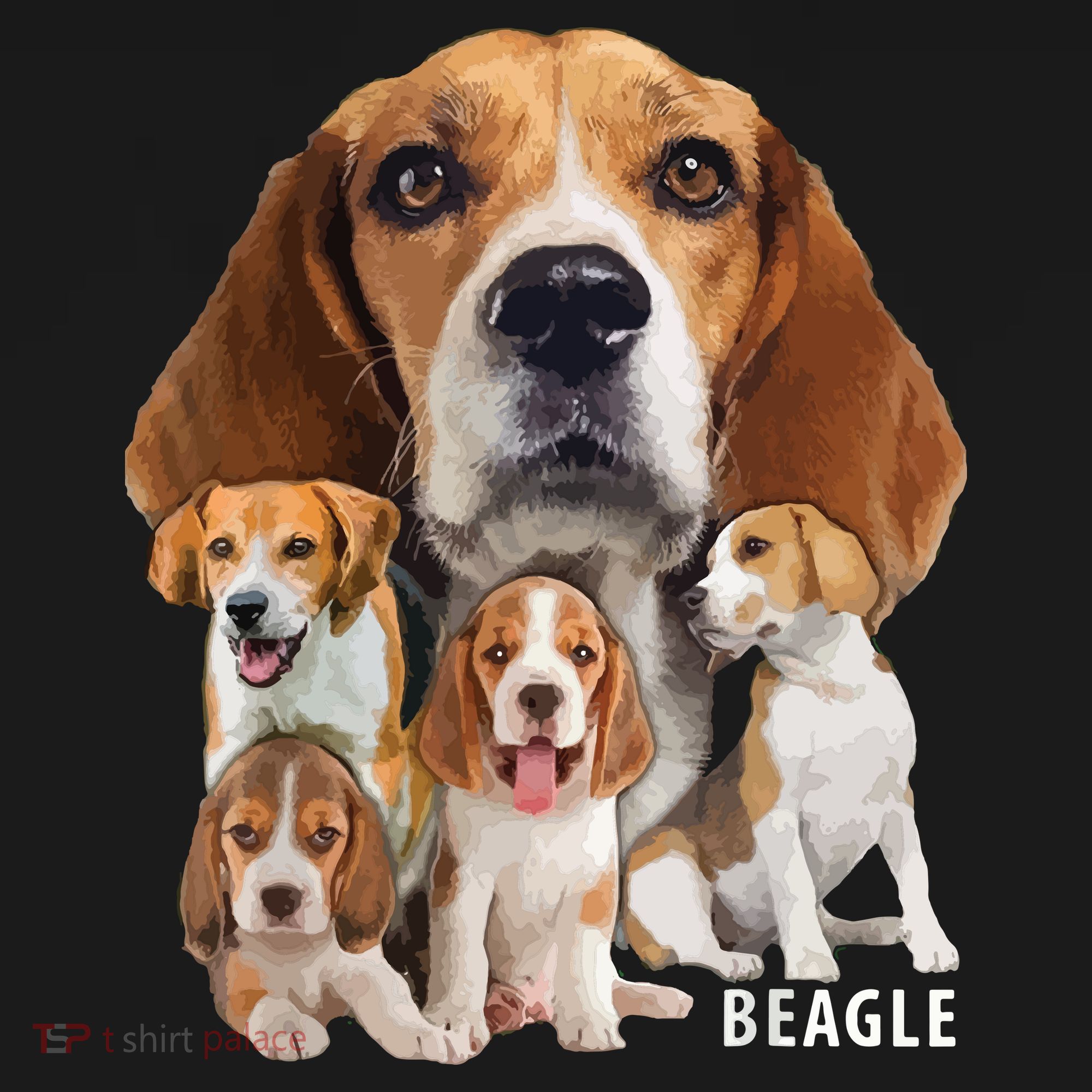 I Love My Beagle Dog Themed Funny Beagle Lover T Polo