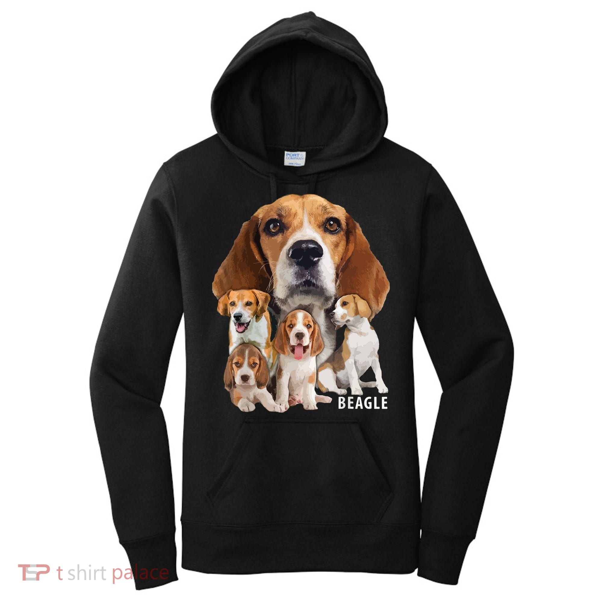 I Love My Beagle Dog Themed Funny Beagle Lover T Women's Hoodie
