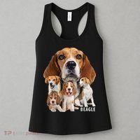 I Love My Beagle Dog Themed Funny Beagle Lover T Women's Tank Top thumb 3
