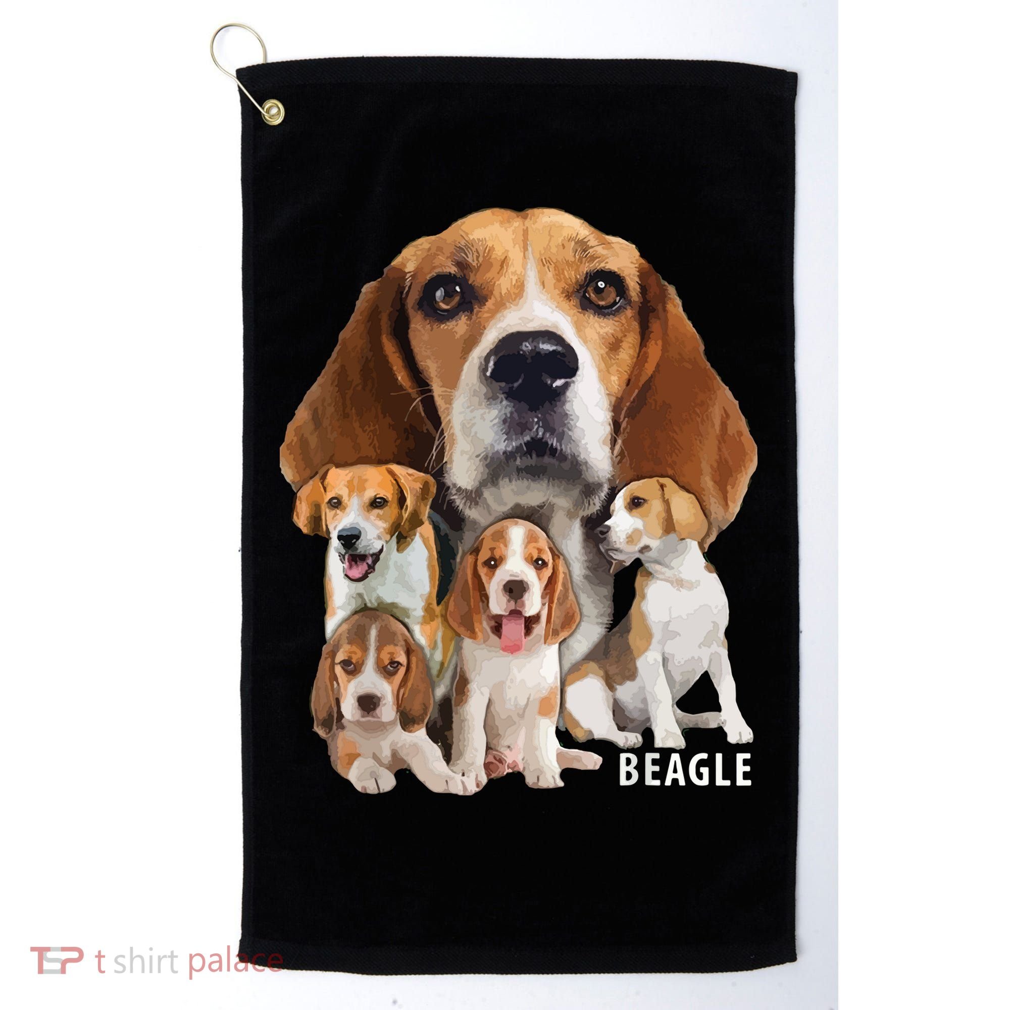 I Love My Beagle Dog Themed Funny Beagle Lover T Golf Towel