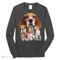 I Love My Beagle Dog Themed Funny Beagle Lover T Long Sleeve Shirt thumb 0