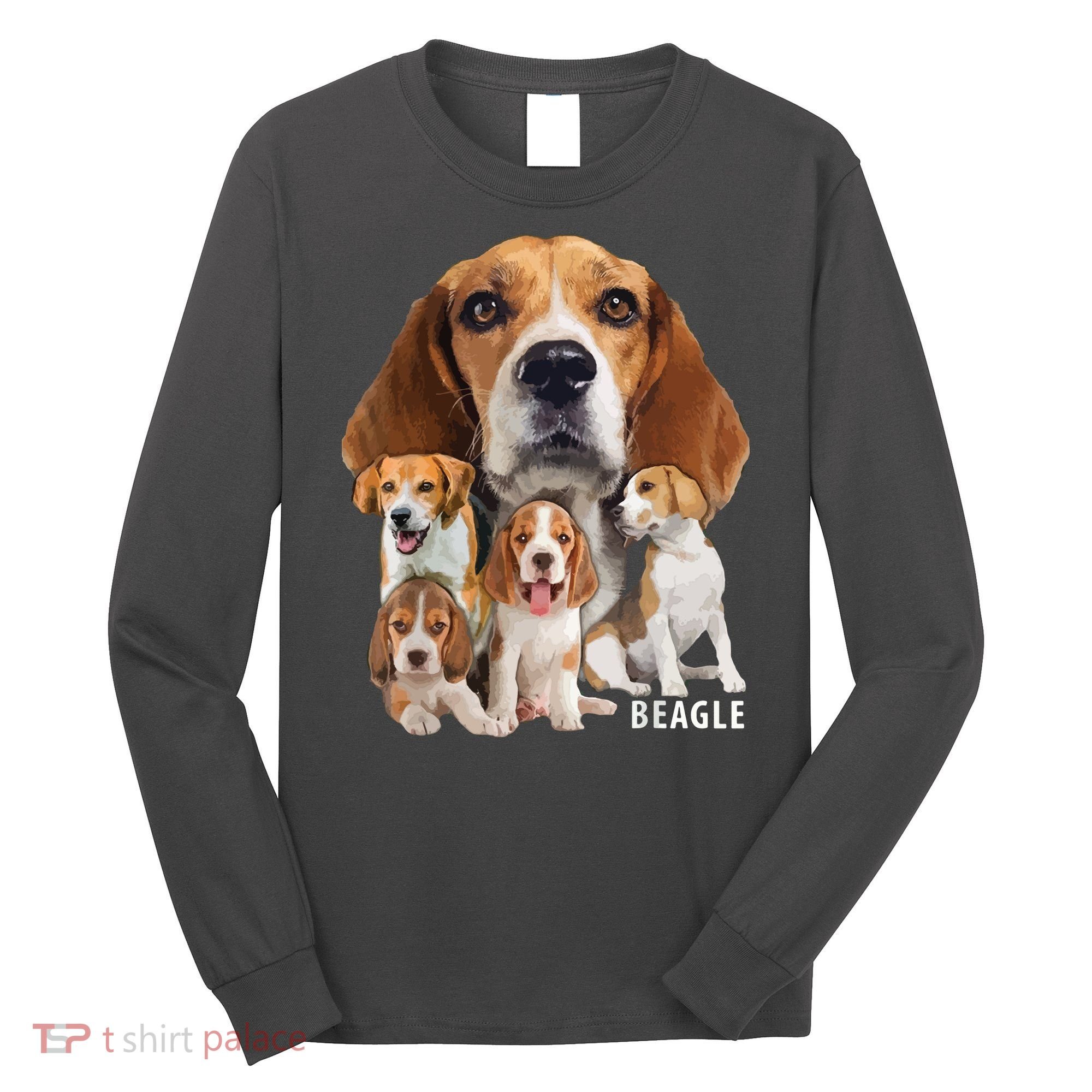 I Love My Beagle Dog Themed Funny Beagle Lover T Long Sleeve Shirt
