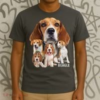 I Love My Beagle Dog Themed Funny Beagle Lover T T-Shirt thumb 3