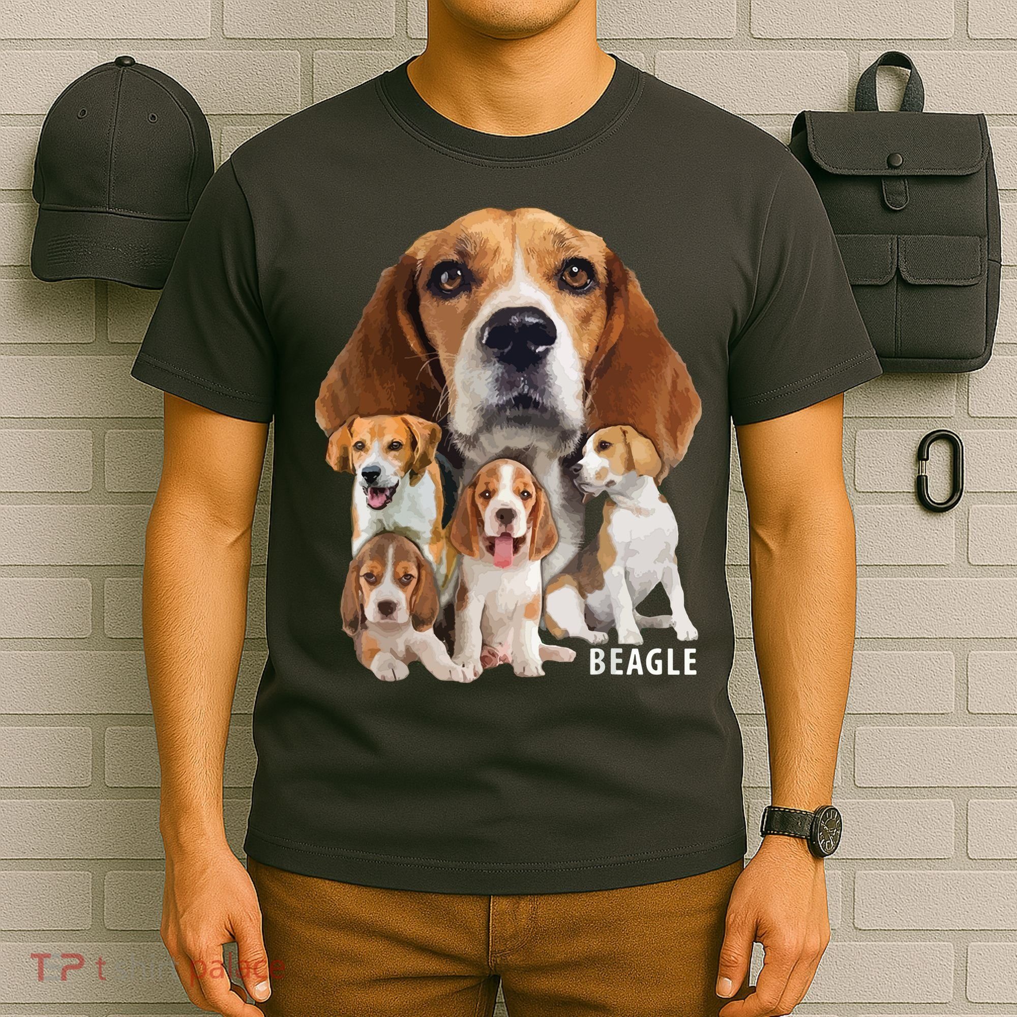I Love My Beagle Dog Themed Funny Beagle Lover T T-Shirt