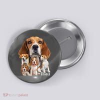 I Love My Beagle Dog Themed Funny Beagle Lover T Button thumb 0