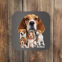 I Love My Beagle Dog Themed Funny Beagle Lover T Coaster thumb 0