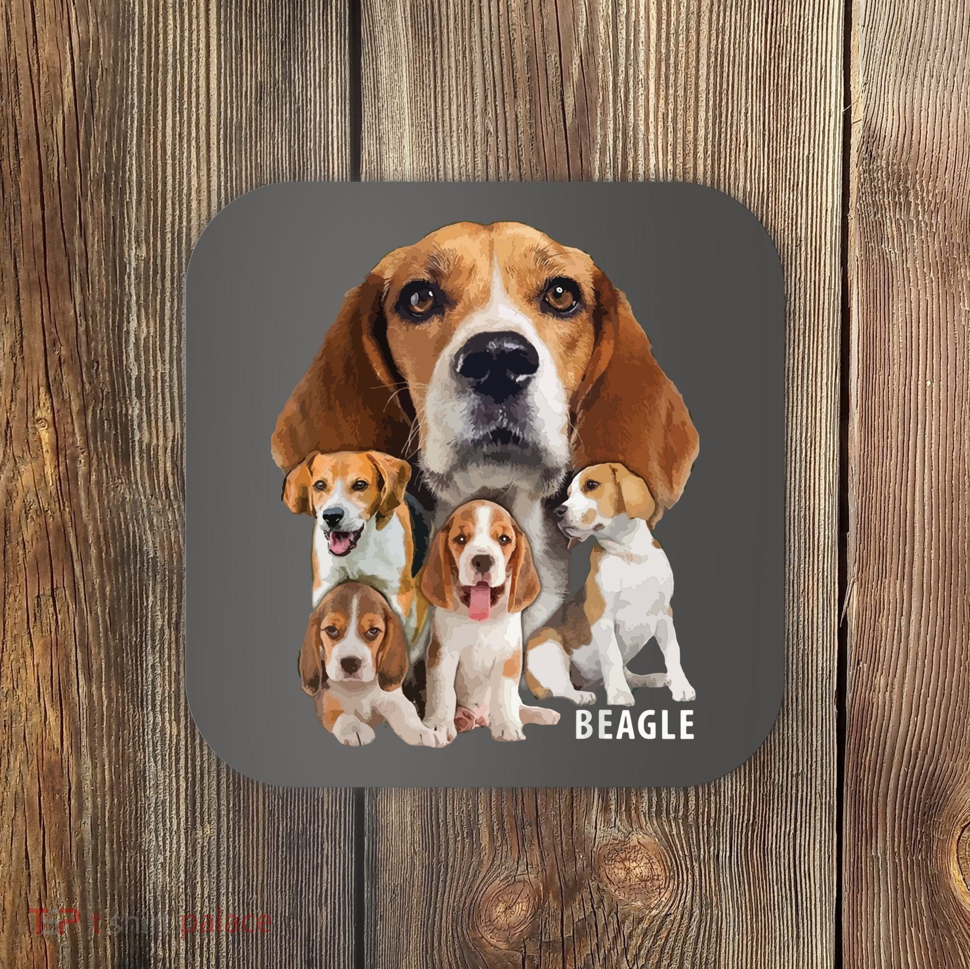 I Love My Beagle Dog Themed Funny Beagle Lover T Coaster