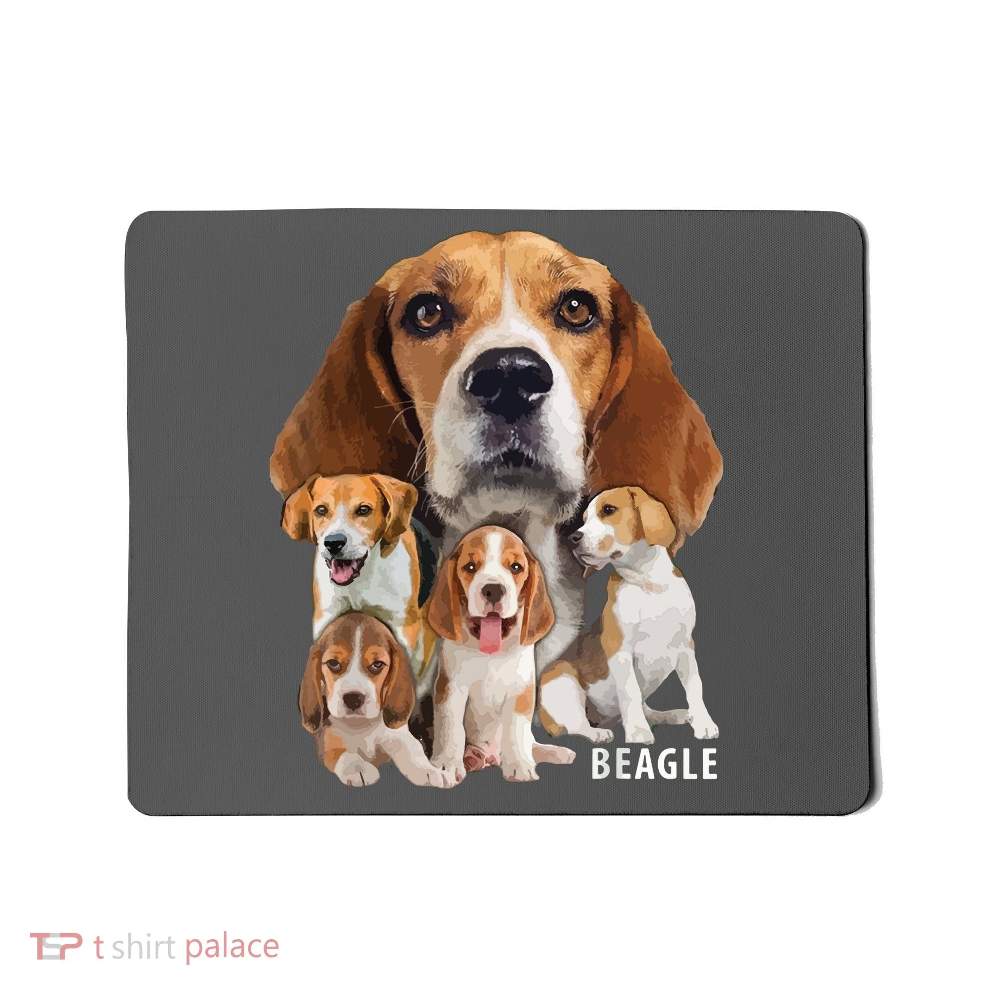 I Love My Beagle Dog Themed Funny Beagle Lover T Mousepad