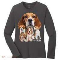 I Love My Beagle Dog Themed Funny Beagle Lover T Women's Long Sleeve Shirt thumb 0