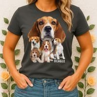 I Love My Beagle Dog Themed Funny Beagle Lover T Women's T-Shirt thumb 2