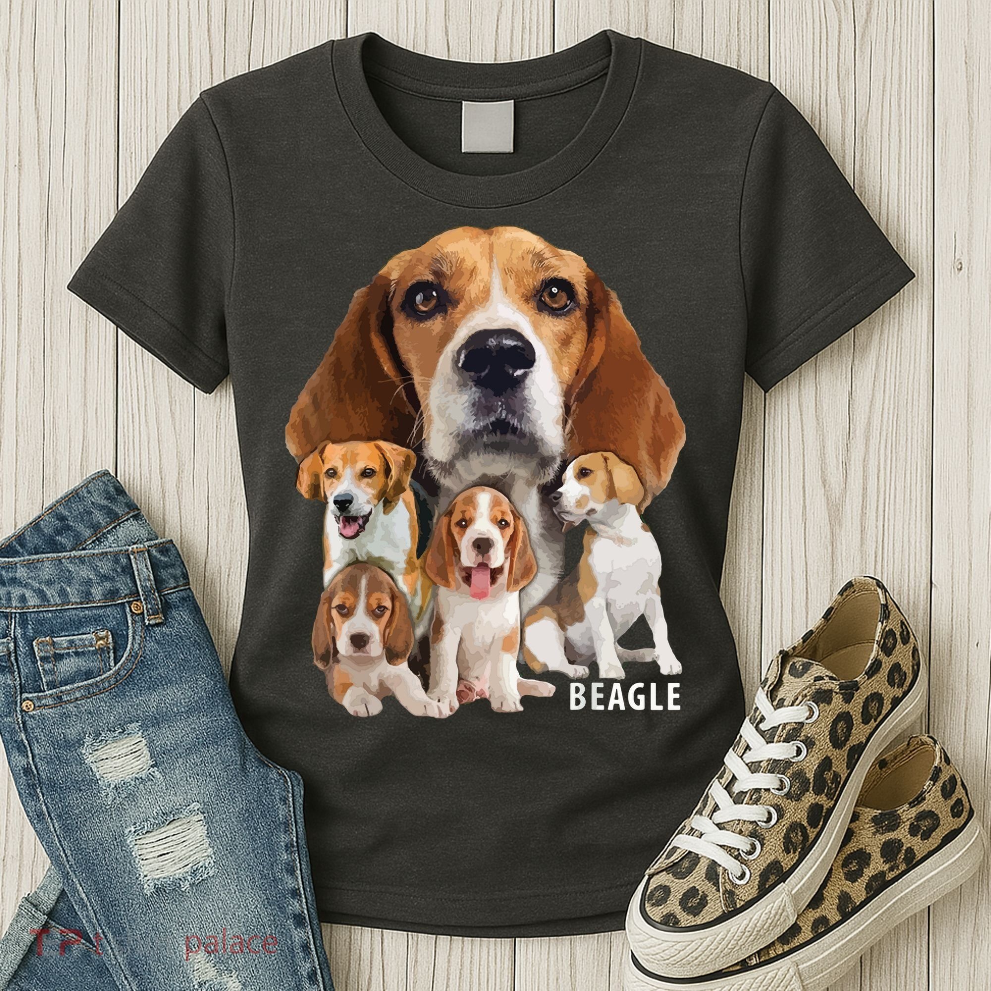 I Love My Beagle Dog Themed Funny Beagle Lover T Women's T-Shirt