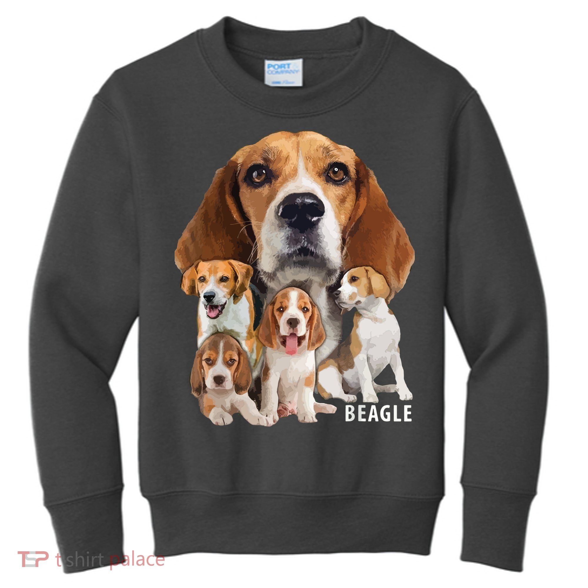 I Love My Beagle Dog Themed Funny Beagle Lover T Kids Sweatshirt