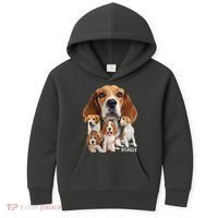 I Love My Beagle Dog Themed Funny Beagle Lover T Kids Hoodie thumb 0