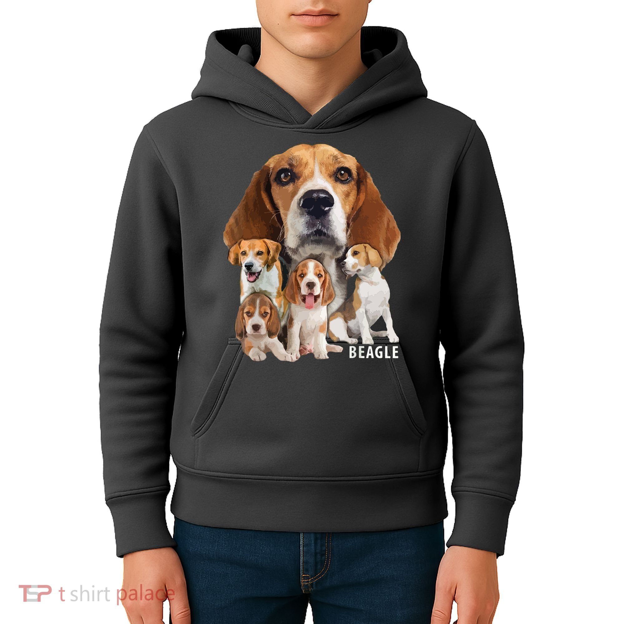 I Love My Beagle Dog Themed Funny Beagle Lover T Kids Hoodie
