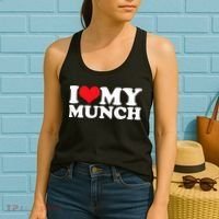 I Love My Munch I Heart My Munch For Munching Lover Women's Tank Top thumb 2