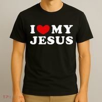 I Love My Jesus I Heart My Jesus T-Shirt thumb 3