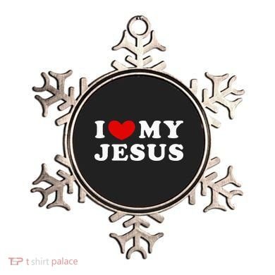 I Love My Jesus I Heart My Jesus Ornament