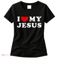 I Love My Jesus I Heart My Jesus Women's T-Shirt thumb 0