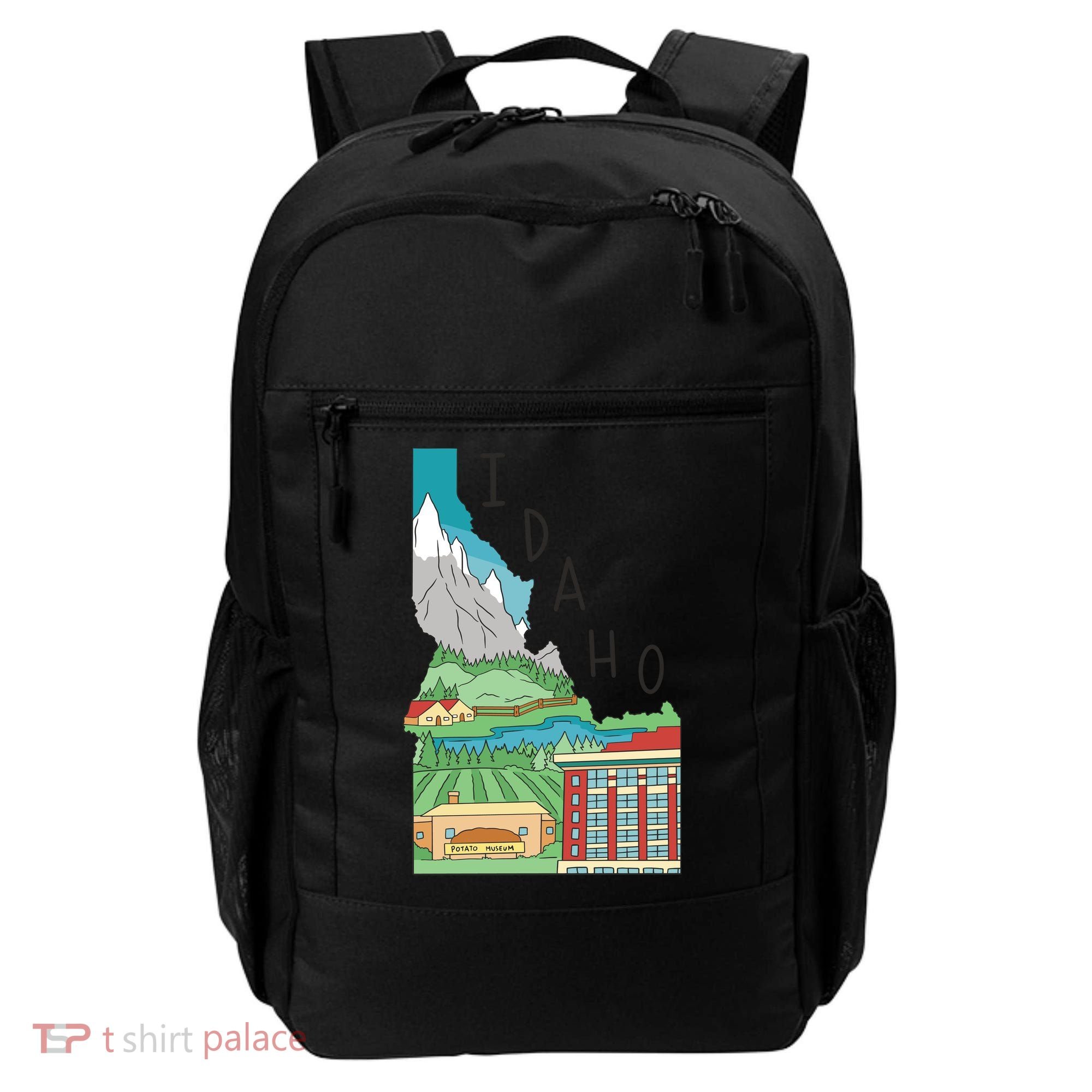 Idaho Landscape Map Backpack