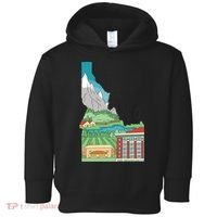 Idaho Landscape Map Toddler Hoodie thumb 0