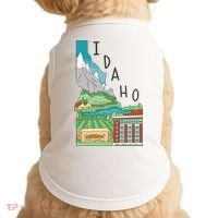 Idaho Landscape Map Doggie Tank thumb 0