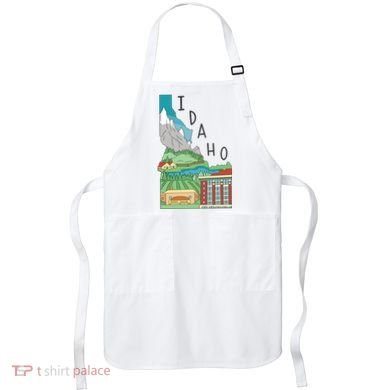 Idaho Landscape Map Apron