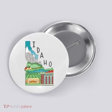 Idaho Landscape Map Button