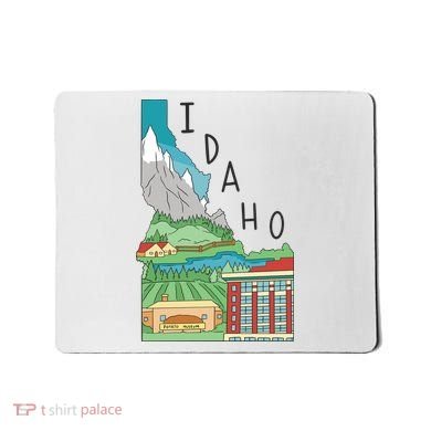 Idaho Landscape Map Mousepad