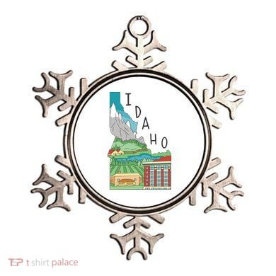 Idaho Landscape Map Ornament