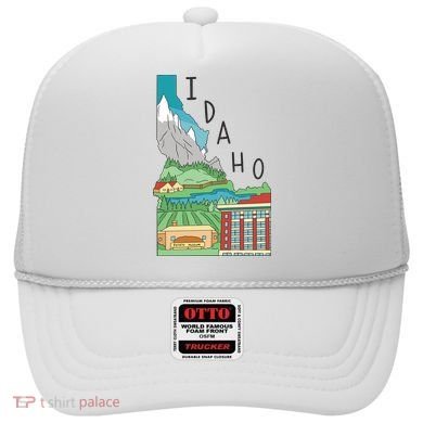 Idaho Landscape Map Hat