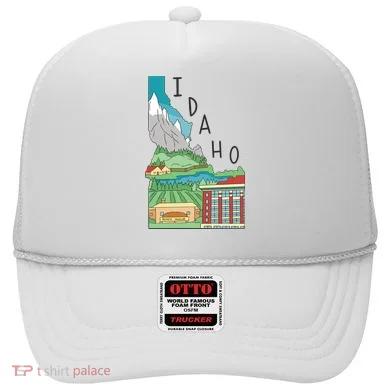 Idaho Landscape Map Hat