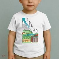 Idaho Landscape Map Toddler T-Shirt thumb 2