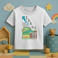 Idaho Landscape Map Toddler T-Shirt thumb 3