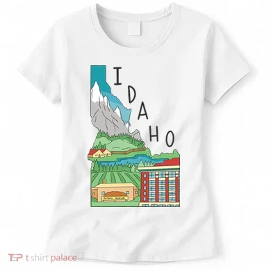 Idaho Landscape Map Women's T-Shirt