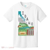 Idaho Landscape Map Kids T-Shirt thumb 0