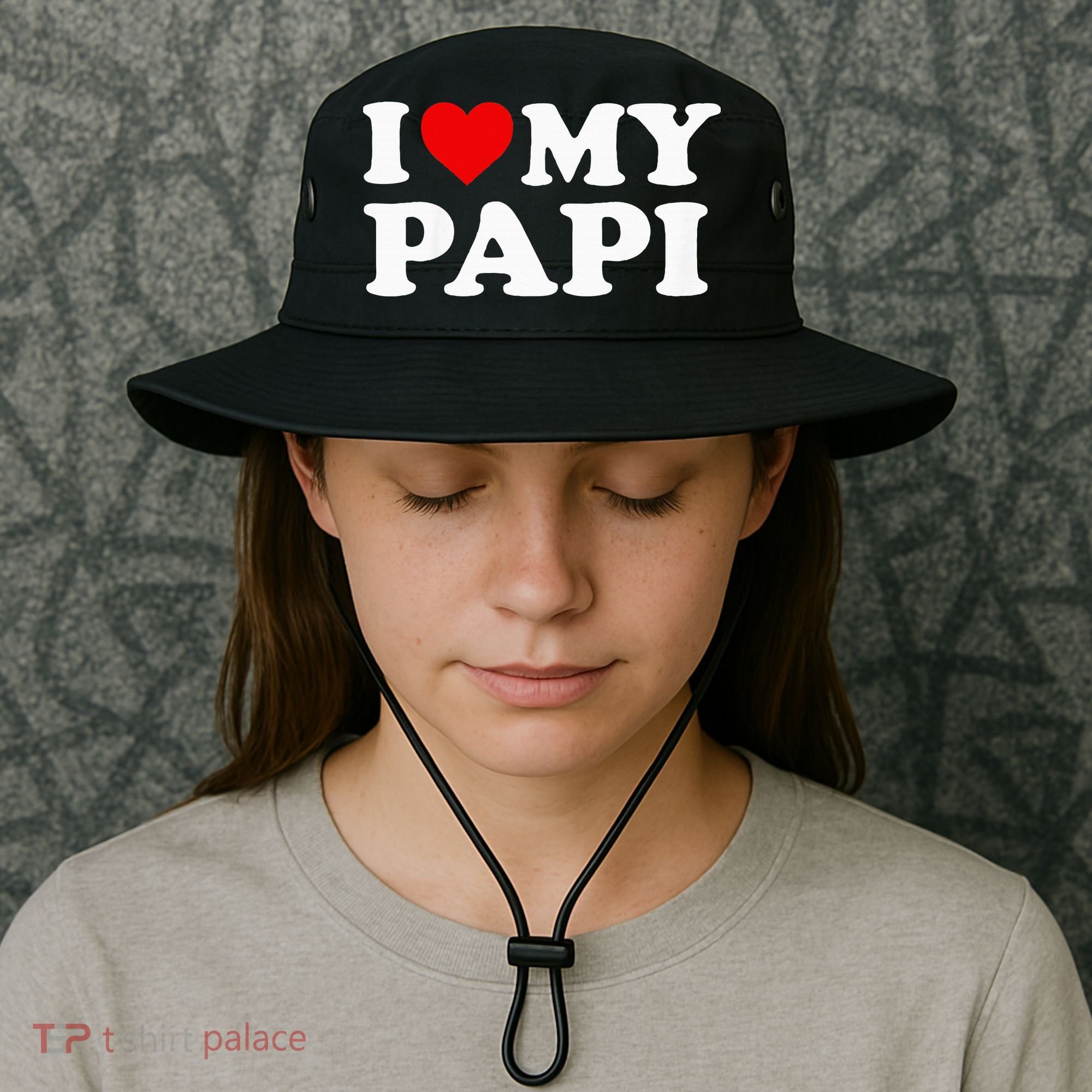 I Love My Papi Bucket Hat