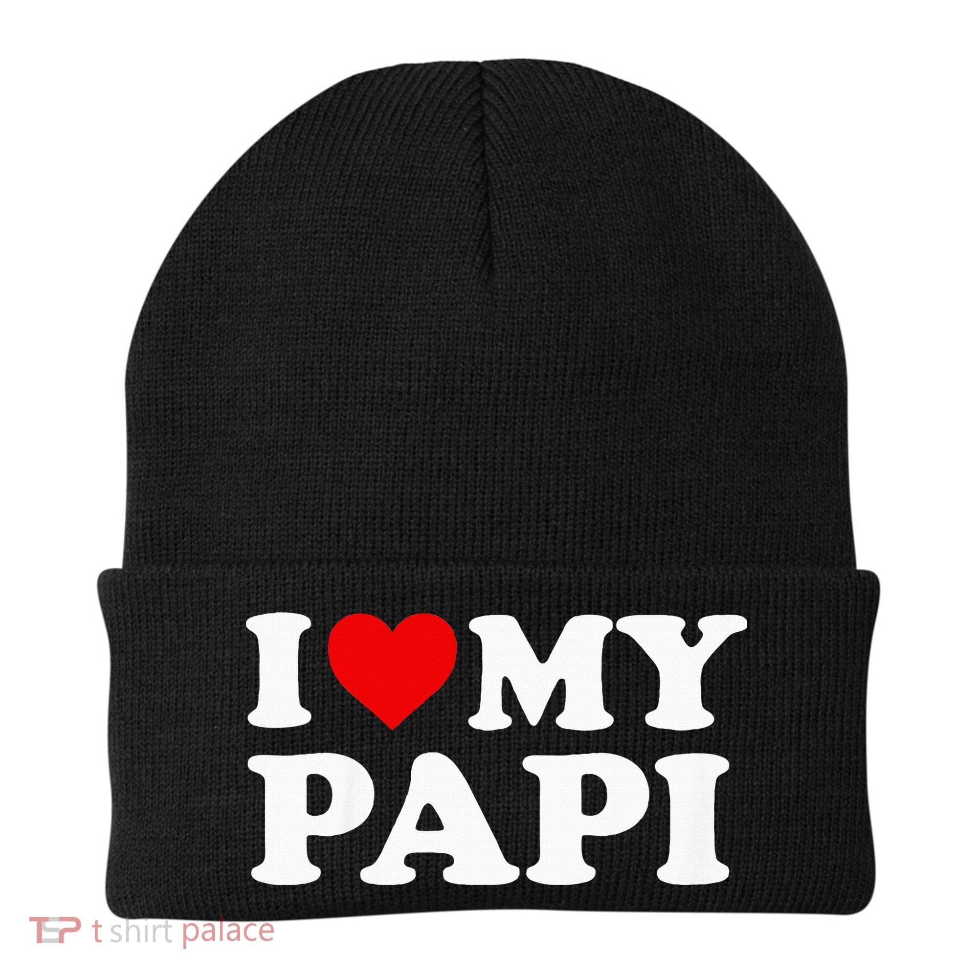 I Love My Papi Beanie