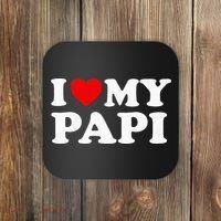 I Love My Papi Coaster thumb 0