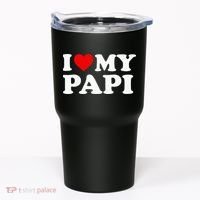I Love My Papi Tumbler thumb 0