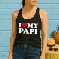 I Love My Papi Women's Tank Top thumb 2